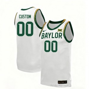 Custom #00 Baylor White Men Basketball Jersey | Exclusive Collegiate Fan Merchandise 60741564