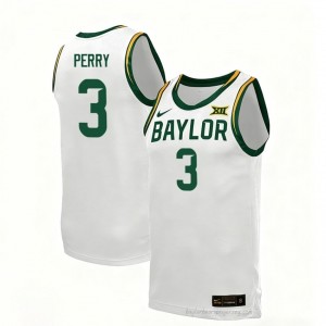 Drew Perry #3 Baylor White Men Basketball Jersey | Exclusive Collegiate Fan Merchandise 16104156