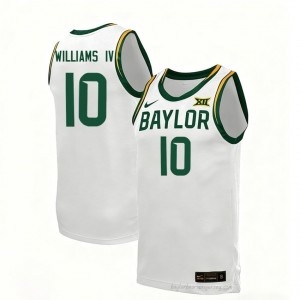 Isaac Williams IV #10 Baylor White Men Basketball Jersey | Exclusive Collegiate Fan Merchandise 41423503