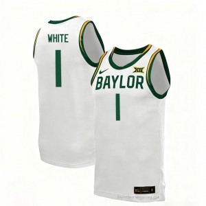 JJ White #1 Baylor White Men Basketball Jersey | Exclusive Collegiate Fan Merchandise 21369091