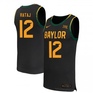 Baylor Bears #12 Michael Rataj Black Men Jersey | Premium High School Basketball Fanwear 74578201