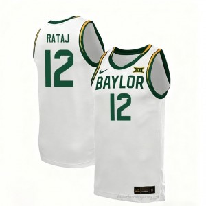 Michael Rataj #12 Baylor White Men Basketball Jersey | Exclusive Collegiate Fan Merchandise 31128073