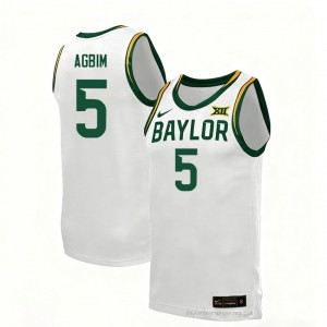 Obi Agbim #5 Baylor White Men Basketball Jersey | Exclusive Collegiate Fan Merchandise 48972965