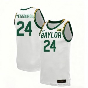 Tounde Yessoufou #24 Baylor White Men Basketball Jersey | Exclusive Collegiate Fan Merchandise 15548866
