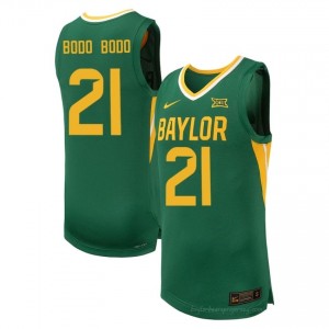 #21 Juslin Bodo Bodo Bears Green Men Jersey | Authentic University Basketball Team Merchandise 18330178