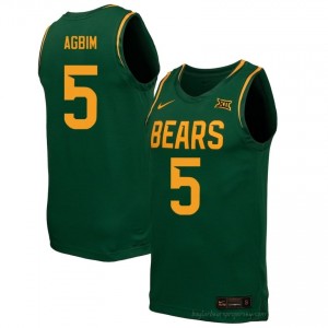 Obi Agbim BU Bears #5 Green Men Basketball Jersey | High-Quality NCAA Gameday Wear 30971231