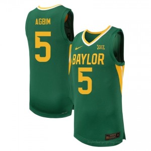 #5 Obi Agbim Bears Green Men Jersey | Authentic Player Basketball Team Merchandise 79976484