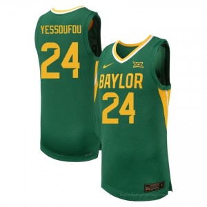 #24 Tounde Yessoufou Bears Green Men Jersey | Authentic College Basketball Team Merchandise 60595120