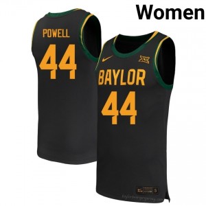 Baylor Bears #44 Caden Powell Black Women Jersey | Premium College Basketball Fanwear 95250243