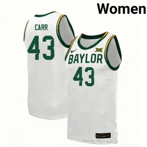 Cameron Carr #43 Baylor White Women Basketball Jersey | Exclusive Collegiate Fan Merchandise 10359122