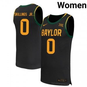 Baylor Bears #0 Dan Skillings Jr. Black Women Jersey | Premium University Basketball Fanwear 81820182