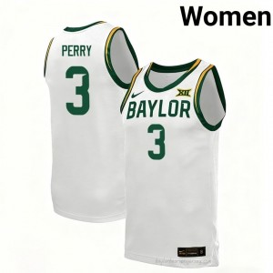 Drew Perry #3 Baylor White Women Basketball Jersey | Exclusive Collegiate Fan Merchandise 79277553