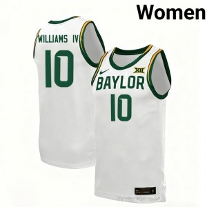 Isaac Williams IV #10 Baylor White Women Basketball Jersey | Exclusive Collegiate Fan Merchandise 75616994