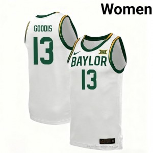 James Goodis #13 Baylor White Women Basketball Jersey | Exclusive Collegiate Fan Merchandise 16852287