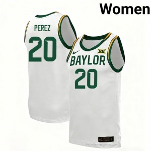 Maikcol Perez #20 Baylor White Women Basketball Jersey | Exclusive Collegiate Fan Merchandise 50317114