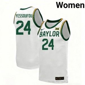 Tounde Yessoufou #24 Baylor White Women Basketball Jersey | Exclusive Collegiate Fan Merchandise 23160533