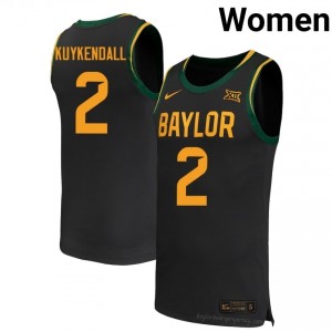 Baylor Bears #2 Will Kuykendall Black Women Jersey | Premium University Basketball Fanwear 88568517