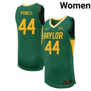 #44 Caden Powell Bears Green Women Jersey | Authentic Player Basketball Team Merchandise 12299849