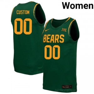 Custom BU Bears #00 Green Women Basketball Jersey | High-Quality NCAA Gameday Wear 95811902