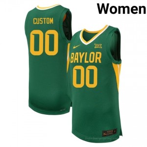 #00 Custom Bears Green Women Jersey | Authentic NCAA Basketball Team Merchandise 98431291