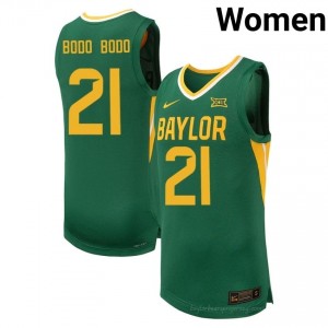 #21 Juslin Bodo Bodo Bears Green Women Jersey | Authentic High School Basketball Team Merchandise 49960859