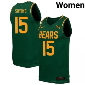 Mayo Soyoye BU Bears #15 Green Women Basketball Jersey | High-Quality NCAA Gameday Wear 49734385