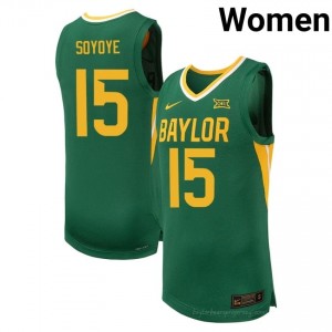 #15 Mayo Soyoye Bears Green Women Jersey | Authentic High School Basketball Team Merchandise 82922737