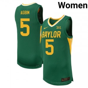 #5 Obi Agbim Bears Green Women Jersey | Authentic NCAA Basketball Team Merchandise 77149122
