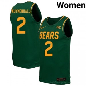 Will Kuykendall BU Bears #2 Green Women Basketball Jersey | High-Quality NCAA Gameday Wear 91425127