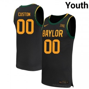Baylor Bears #00 Custom Black Youth Jersey | Premium High School Basketball Fanwear 19540349