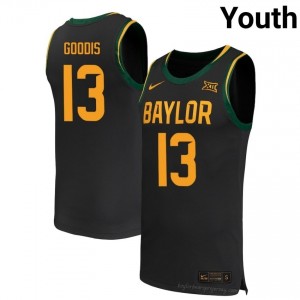 Baylor Bears #13 James Goodis Black Youth Jersey | Premium University Basketball Fanwear 58471434