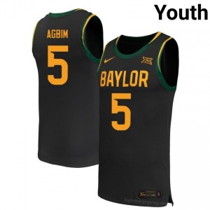 Baylor Bears #5 Obi Agbim Black Youth Jersey | Premium High School Basketball Fanwear 97332228