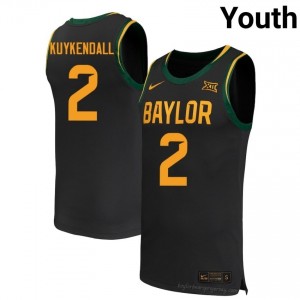 Baylor Bears #2 Will Kuykendall Black Youth Jersey | Premium High School Basketball Fanwear 84954879