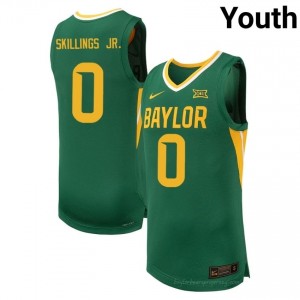 #0 Dan Skillings Jr. Bears Green Youth Jersey | Authentic College Basketball Team Merchandise 76511838