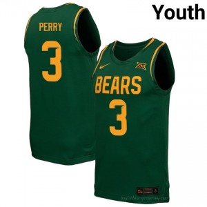Drew Perry BU Bears #3 Green Youth Basketball Jersey | High-Quality NCAA Gameday Wear 54928757