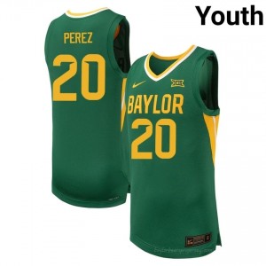 #20 Maikcol Perez Bears Green Youth Jersey | Authentic Player Basketball Team Merchandise 32628979
