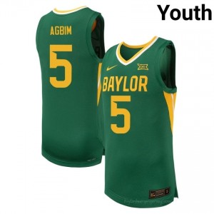 #5 Obi Agbim Bears Green Youth Jersey | Authentic College Basketball Team Merchandise 87577271
