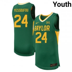 #24 Tounde Yessoufou Bears Green Youth Jersey | Authentic High School Basketball Team Merchandise 94598287