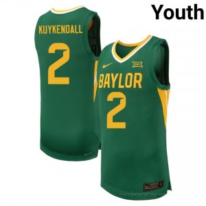 #2 Will Kuykendall Bears Green Youth Jersey | Authentic College Basketball Team Merchandise 18325304